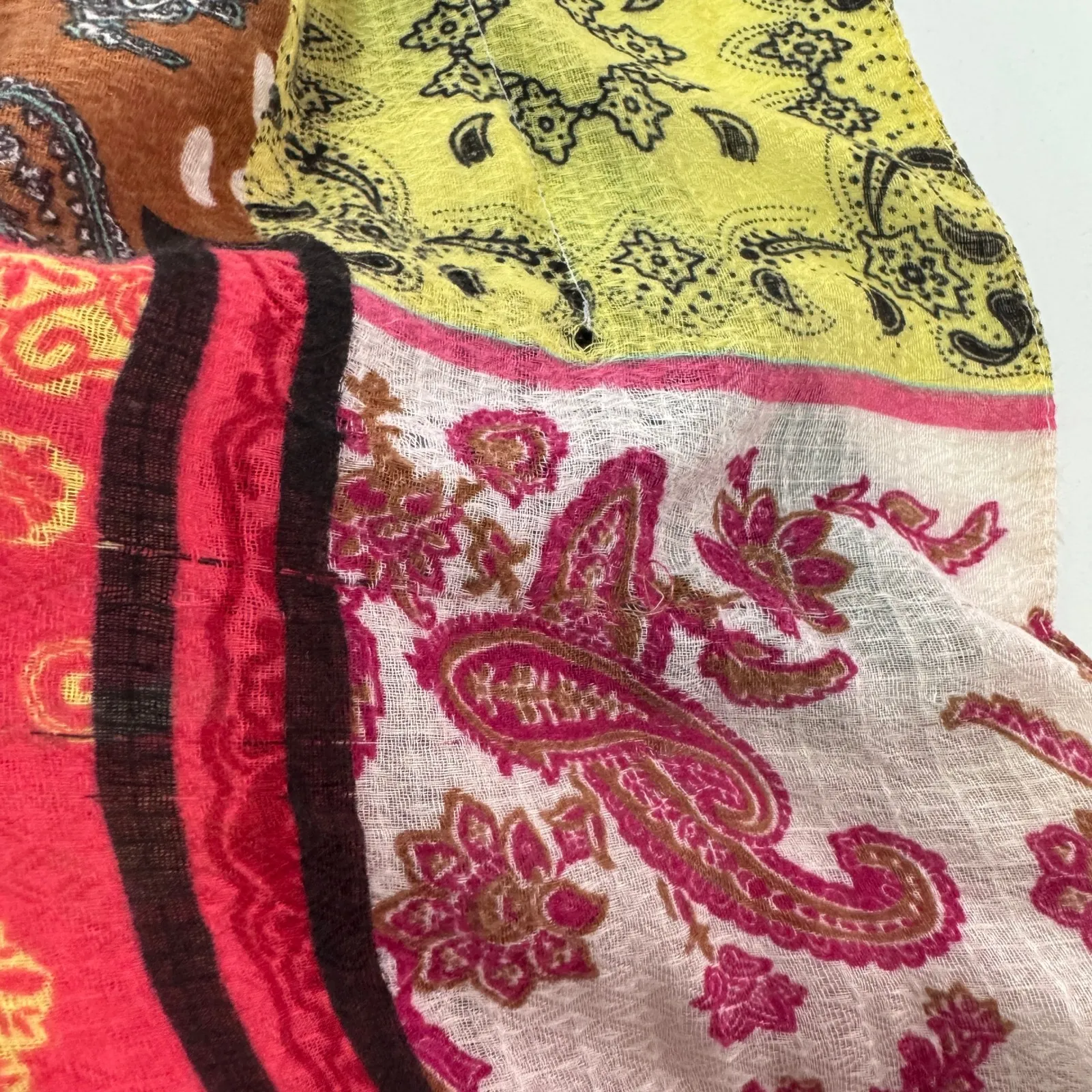 Do Everything In Love Kimono‎ Womens One Size Bohemian Patchwork Paisley Boho - Image 9