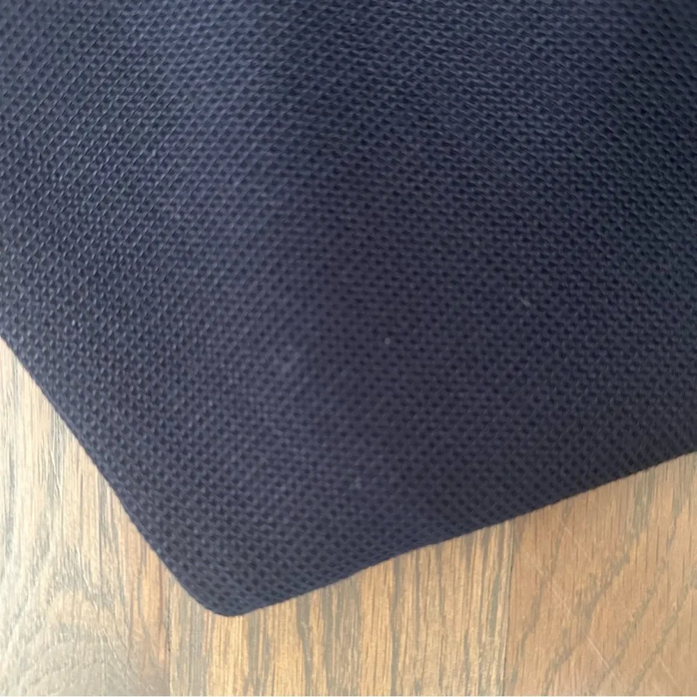 Vince Women’s Wool Blend Waffle Textured Mid-Rise Pull On Pants Navy Blue Small - Image 6