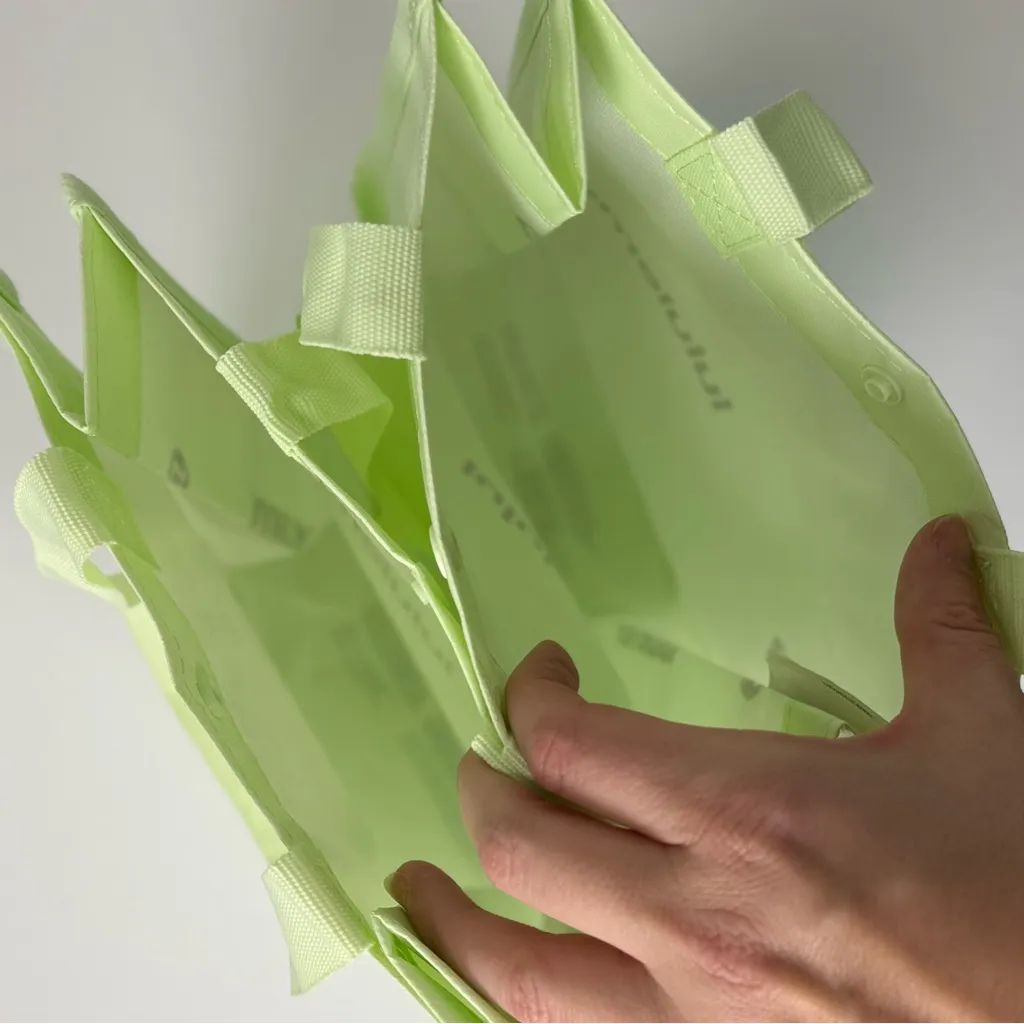 NEW 2025 Fall Winter Lululemon Athletica Neon Green Tote | Listing is for One - Image 3