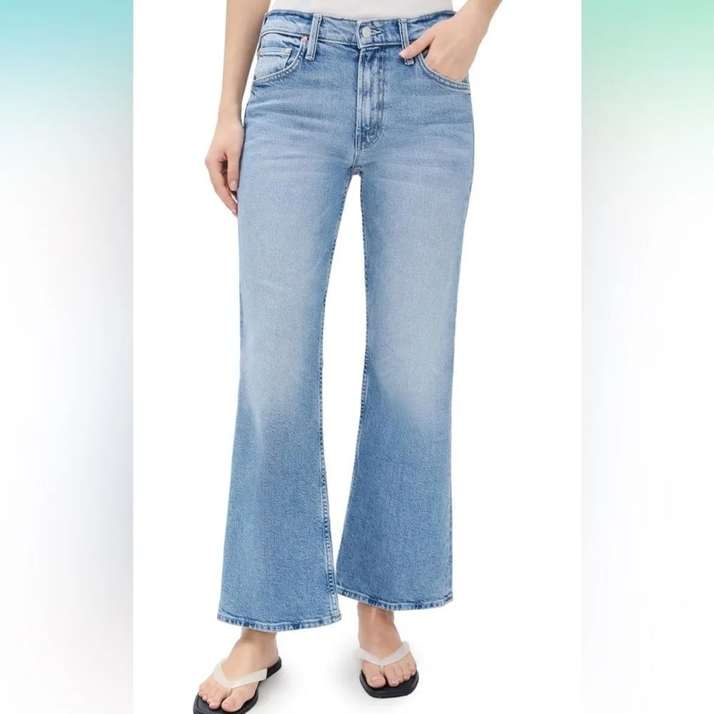 NWT MOTHER Women's The Bookie Flood Jeans Sow Surreal size 31 Blue - Image 16