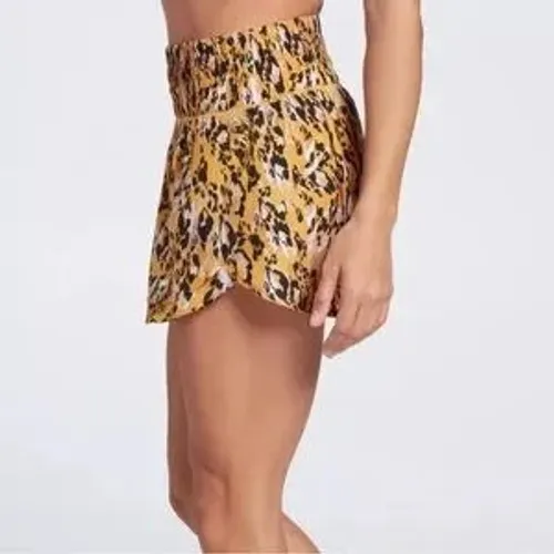 Calia by Carrie‎ Underwood Active Shorts Yellow Animal Print - Image 3