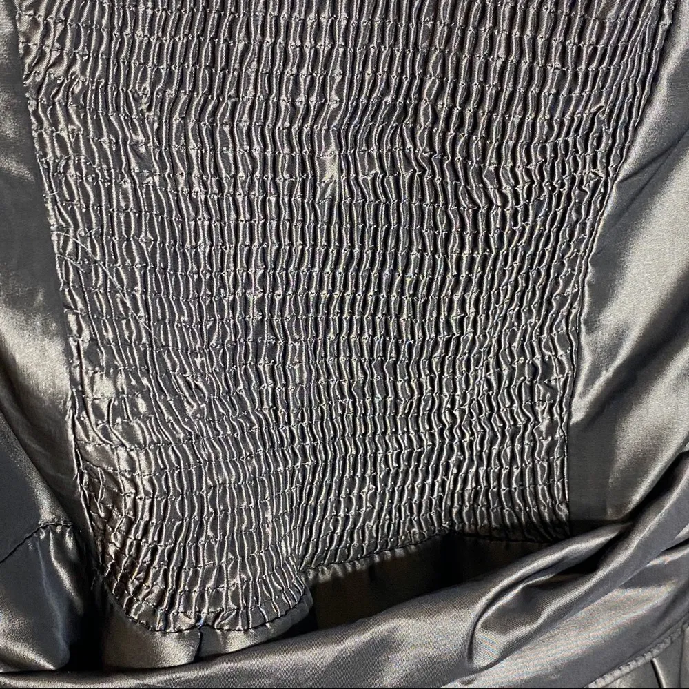 ❃ Strapless Taffeta Bow Puff Bubble Cocktail Party Mini Dress ❃ Metallic - Image 13