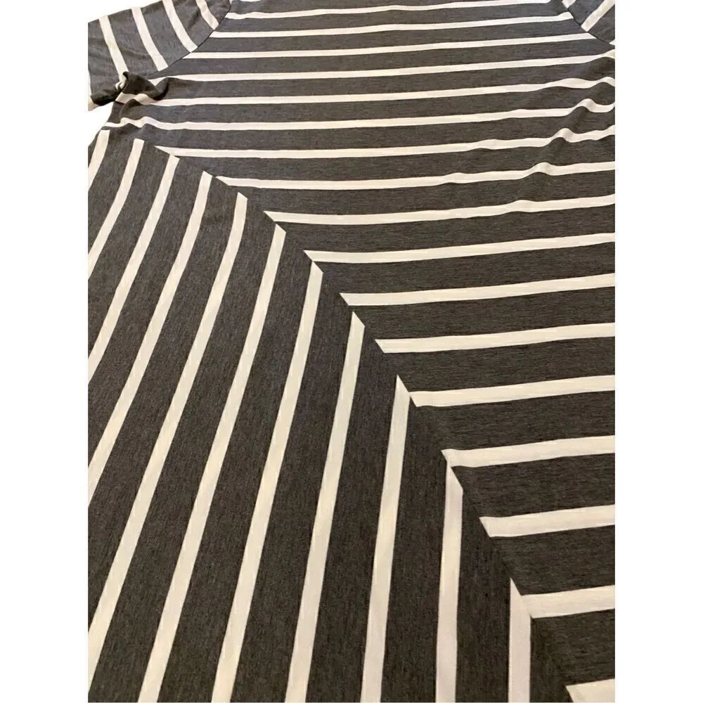 Nwt Lane Bryant Striped Asymmetrical T Shirt Dress Sz 22 24 Workwear Office - Image 3
