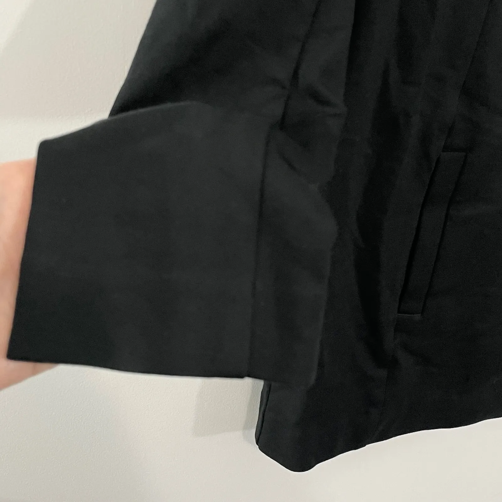 NWT J. Jill Black Ponte Blazer Jacket  XS Shawl Collar Button‎ Front Long Sleeve - Image 10