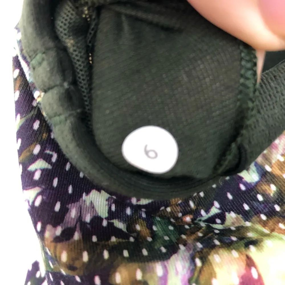 Lululemon Power Y Tank Floral Sport Gator Green - Image 8