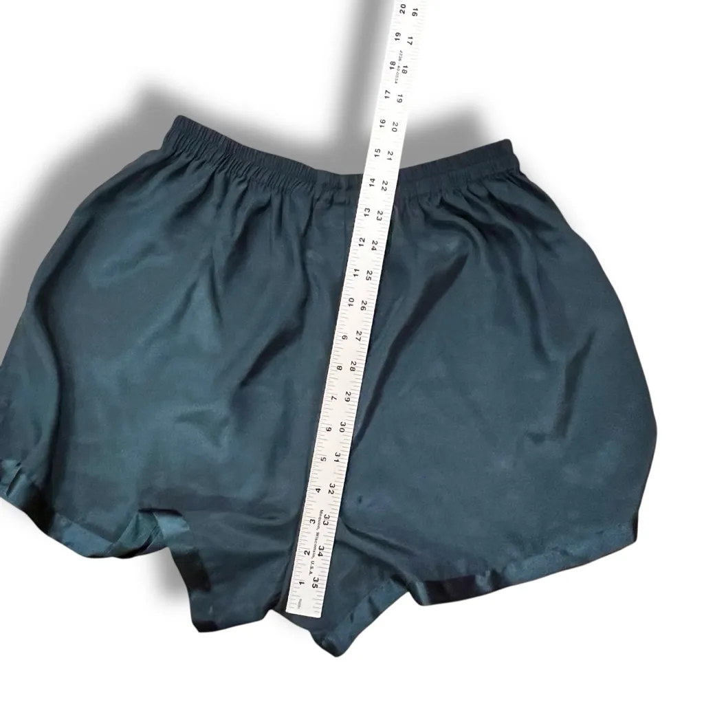 Victoria’s Secret Hunter Green Silky PJ Pajamas Shorts Size Medium Sexy Soft A-7 - Image 8