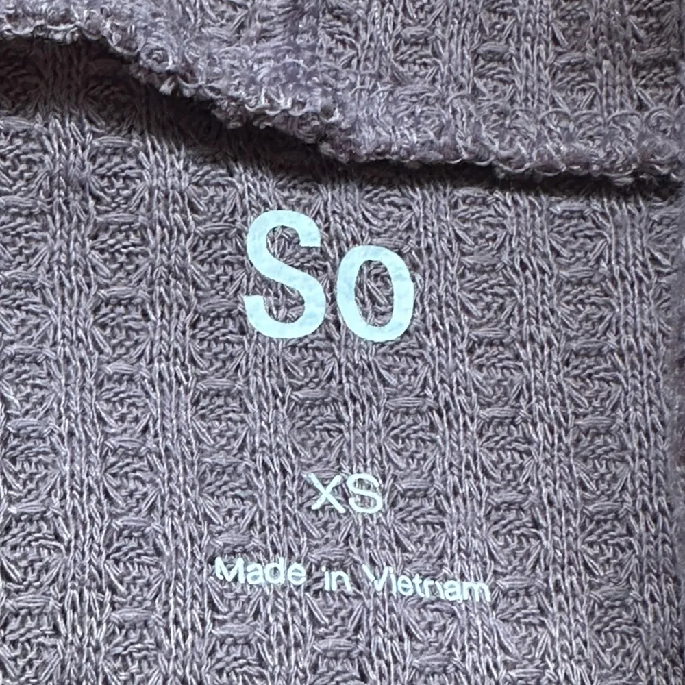 SO Pink/Purple Long Sleeves Hoodie Sweater Tie In Front Pocket Front Sz Xs. - Image 5