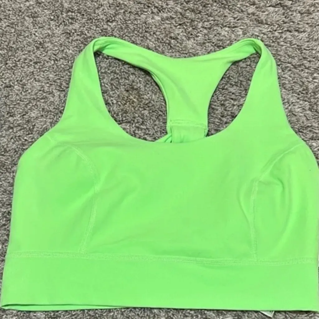 FP Movement Never Better Synergy Bra in Lime Glow Sz S EUC Green - Image 3