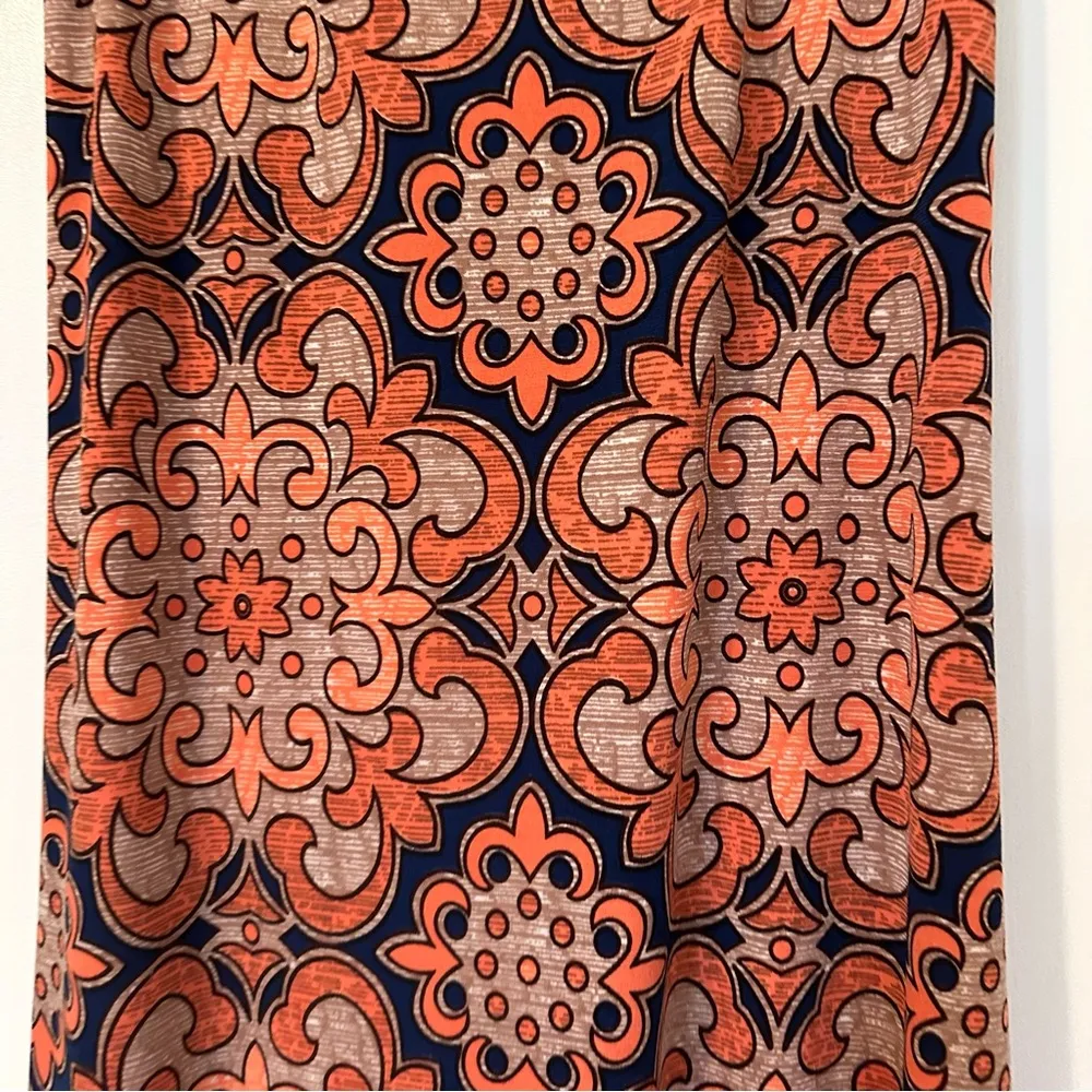 Judith March Printed Geometric Tile Racerback Dress Womens Medium - Image 3