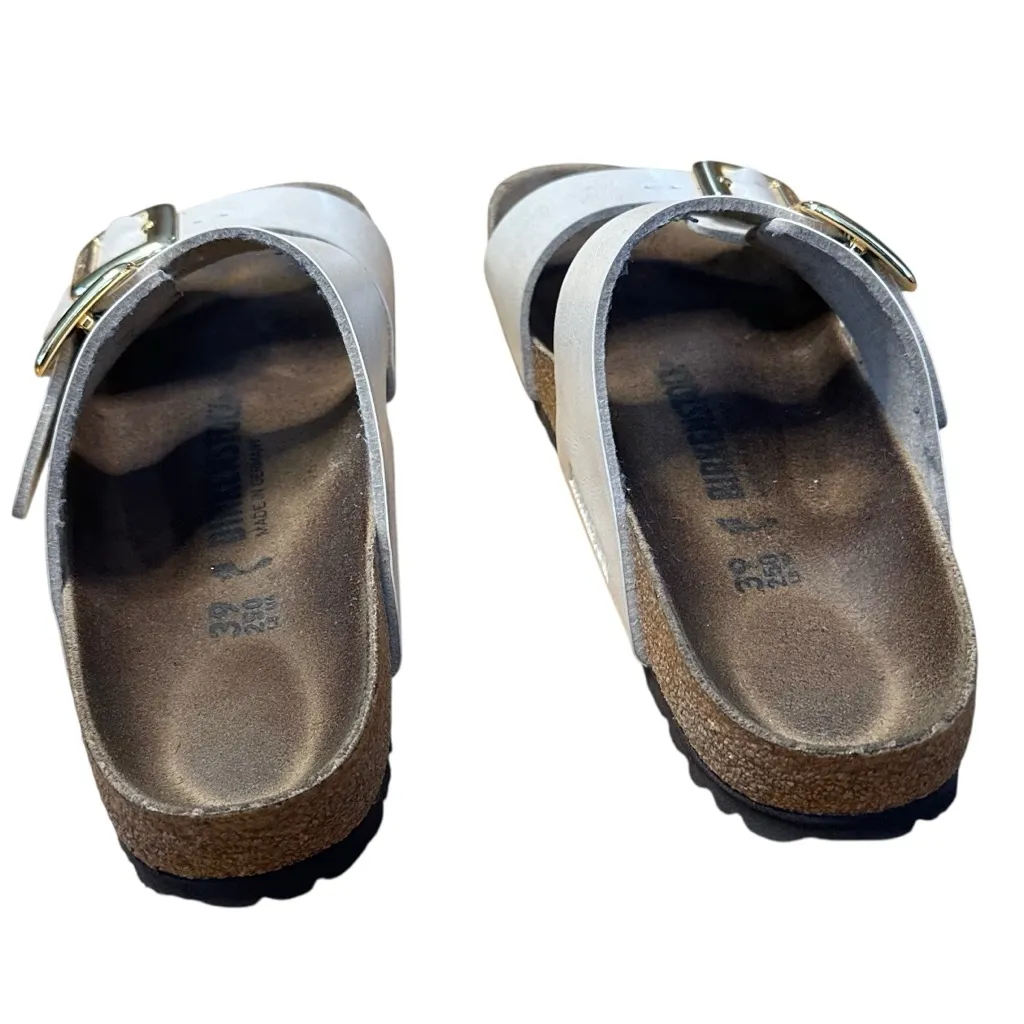 Birkenstock Women's Sydney Luxe Buckle Sandal 39/8 Pearl White - Image 6