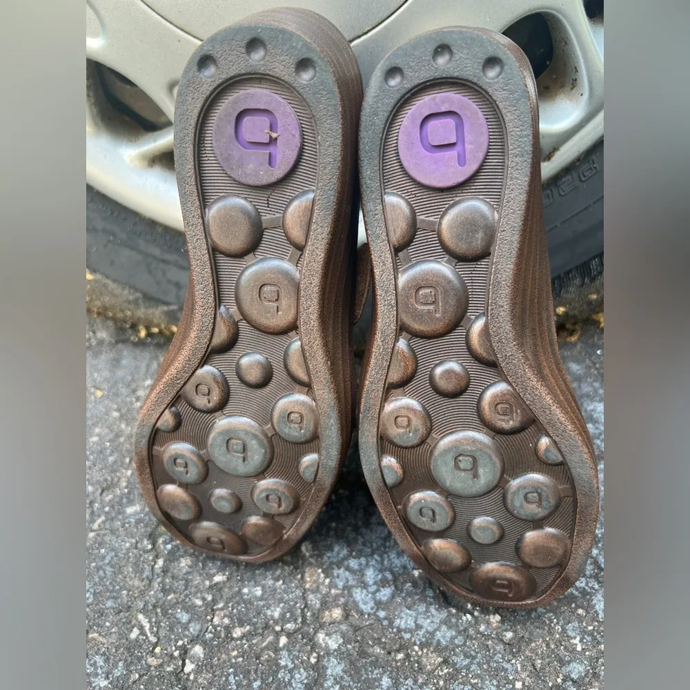 Bionica Flow Women’s Comfort Adj. Stone Leather Mary Jane Wedge Shoes|Size: 7.5M Tan Size 7.5 - Image 11