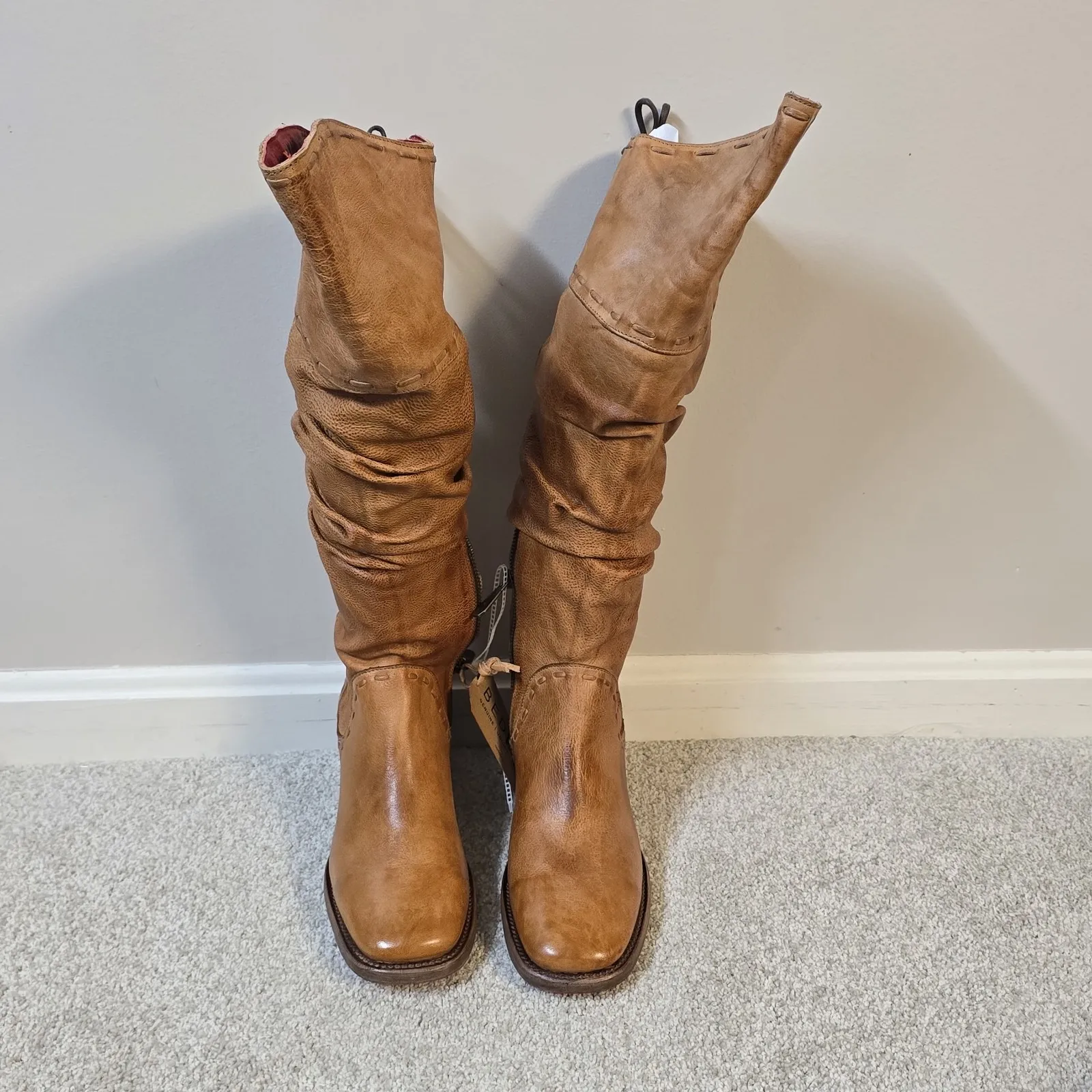 BED|STU Women's Leilani Tall Leather Boots Lace - Image 2