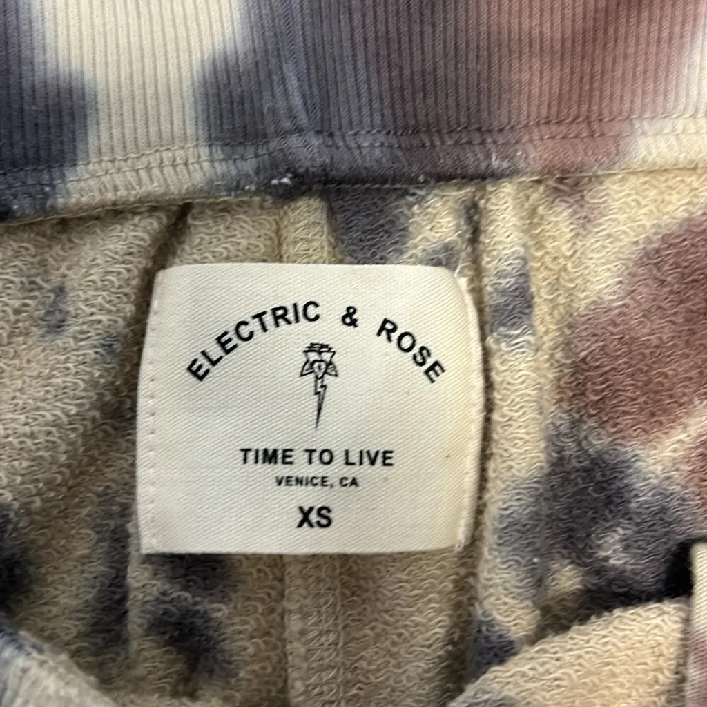 Electric & Rose Sweatsuit Set Tie Dye XS/S NWOT Purple - Image 14