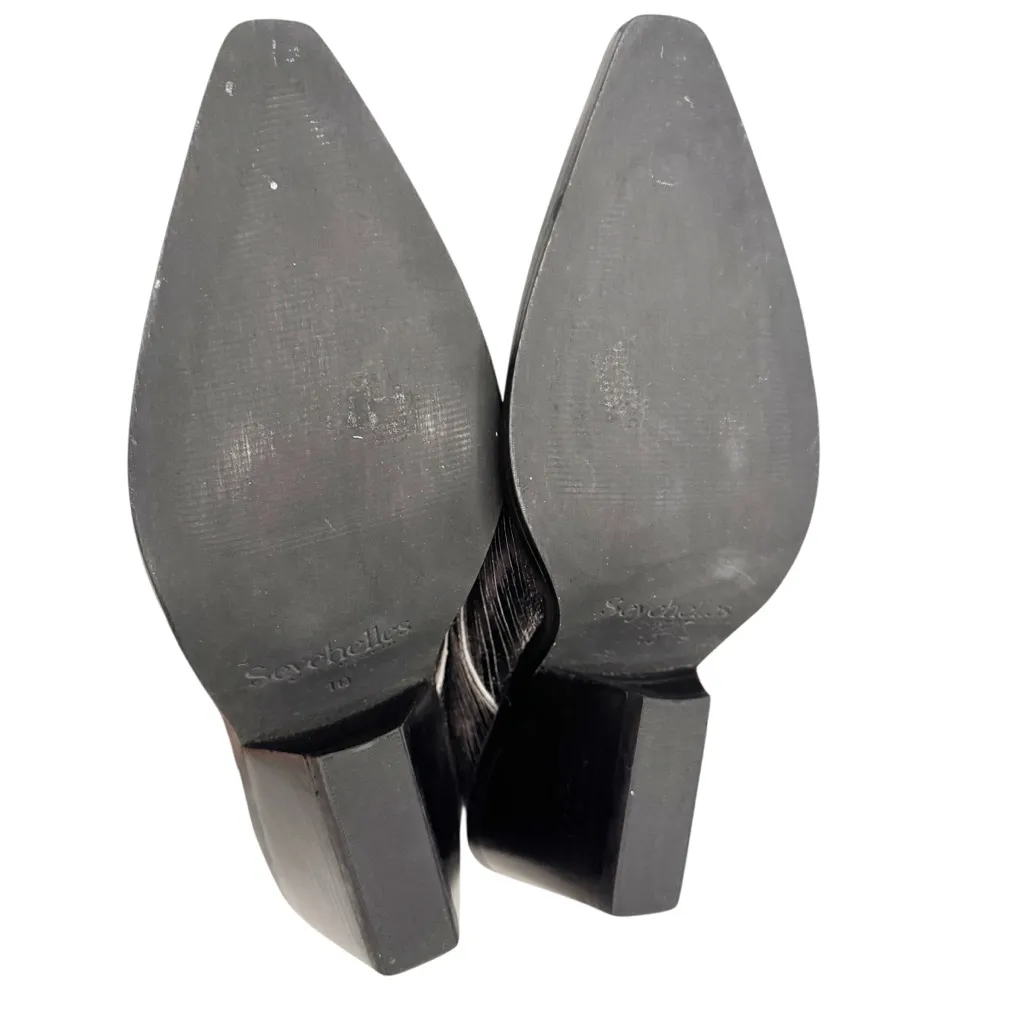 Seychelles Silver Heeled Boots with Pointed Toe SZ 10 - Image 8