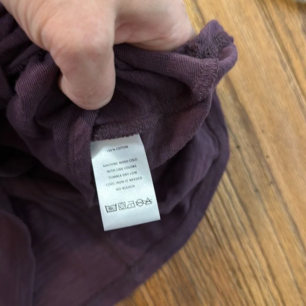 Lilla P purple cotton short sleeve tie detail shirt Small Purple - Image 7