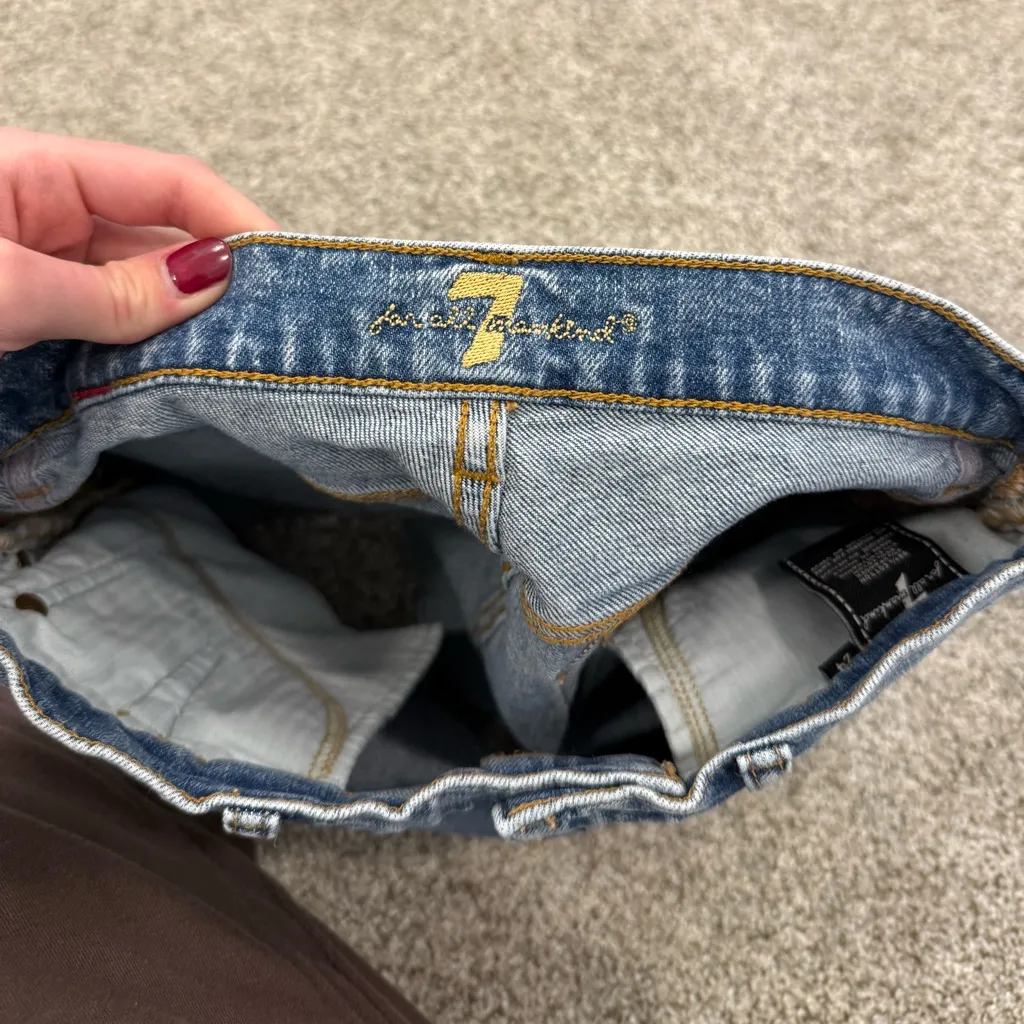 7 For All Mankind Jean Shorts - Image 5