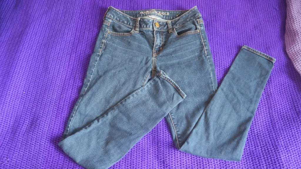 American Eagle Outfitters super stretch jegging jeans in dark wash blue size 2. - Image 8