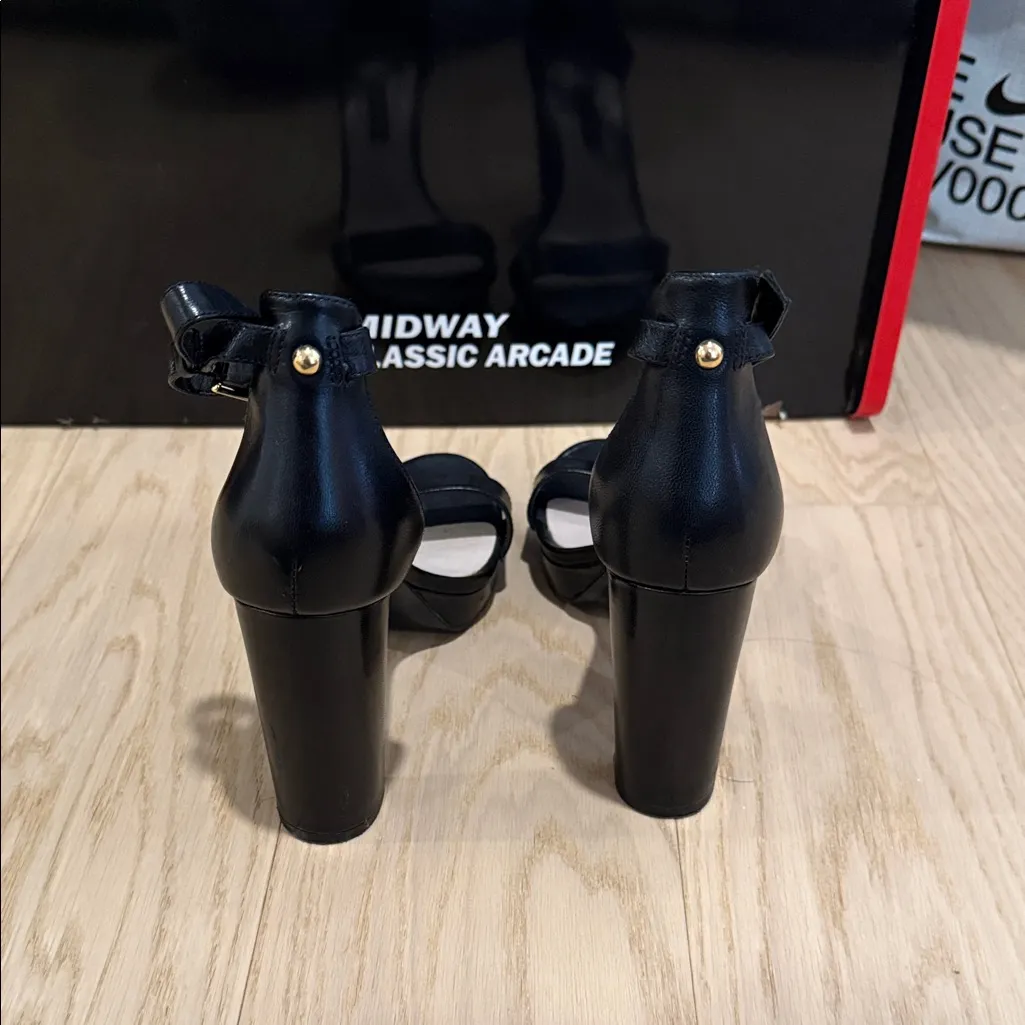 Nine West Black Ankle Strap Heels - Image 4