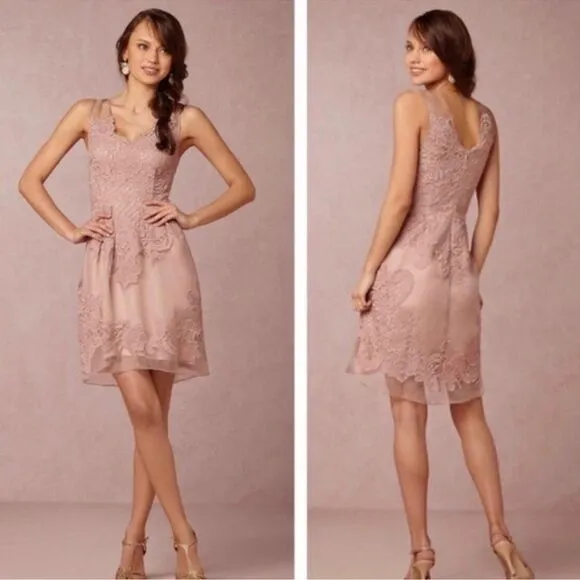 Yohana  Baraschi Women's Celestine Rose Quartz Silk Organza Dress Brown/Tan 8 - Image 2