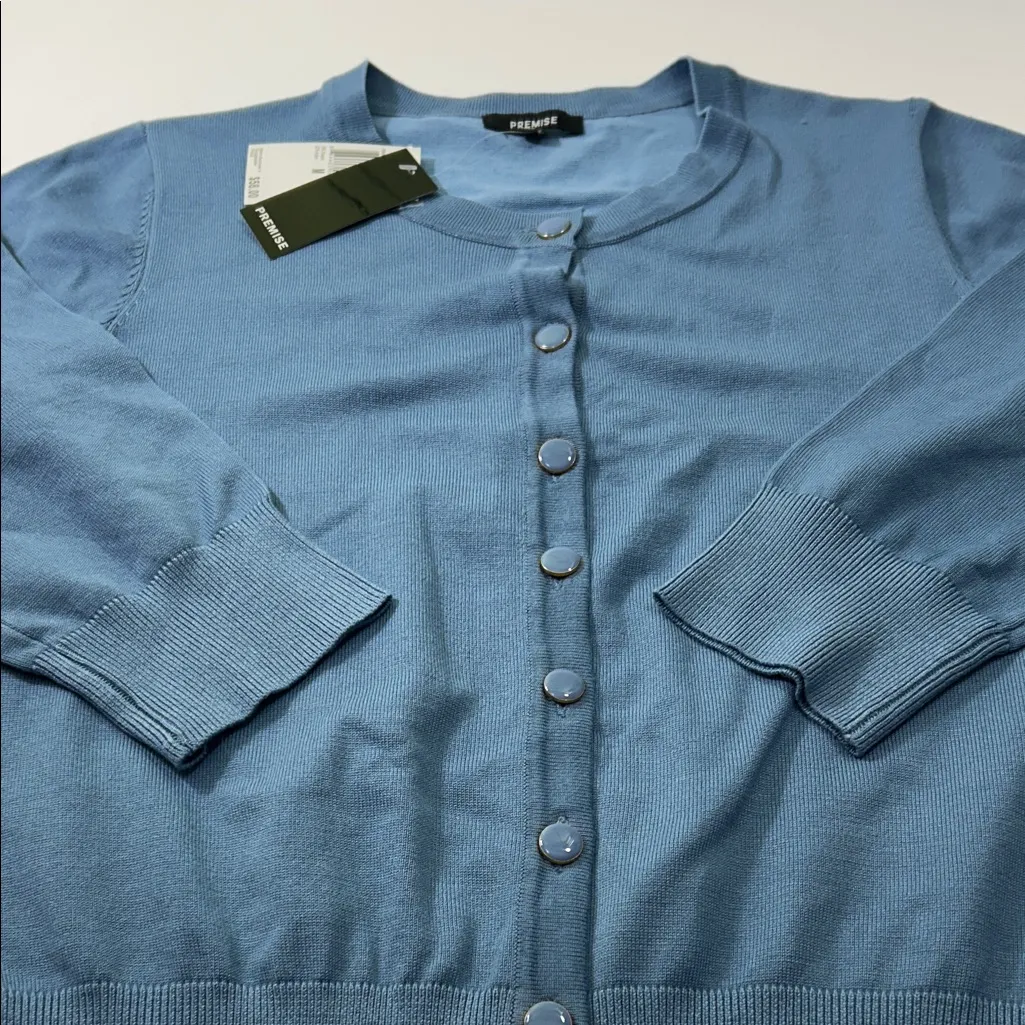 Premise Sky Blue Knit Top - Image 4