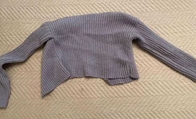 Crochet Small Cardigan Purple Size XS - Image 2