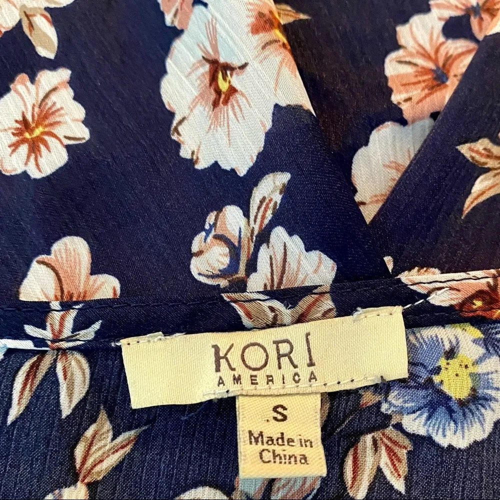 Kori Navy Floral Top - Image 3