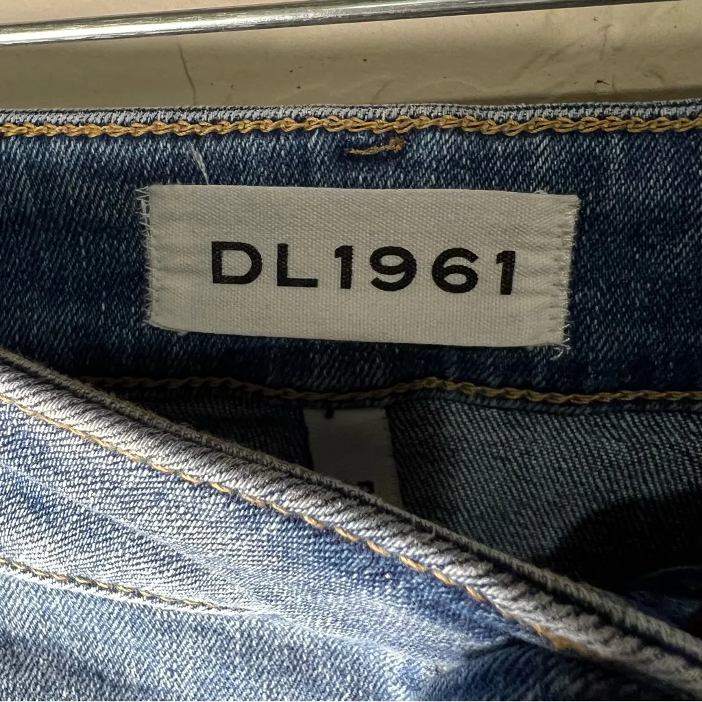 DL1961 Florence Instasculpt Crop Belmont Skinny Mixed Denim Jeans - Image 8