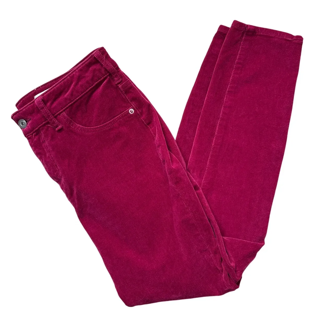 Anthropologie Pilcro High-Rise‎ Skinny Jeans Magenta Size 29 - Image 5