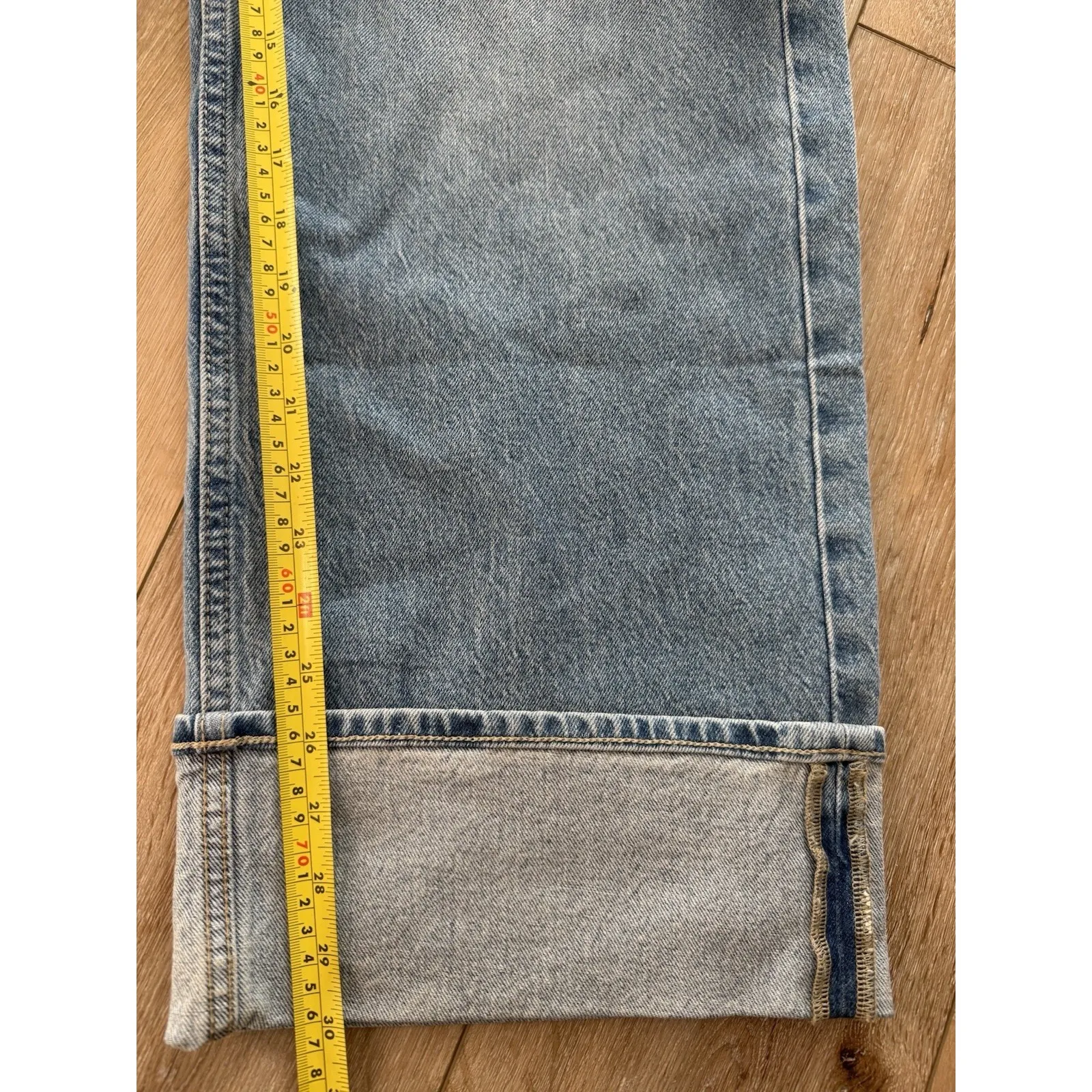 Old Navy Women's Extra High Rise Sky Hi Wide Leg Black Denim Jeans Size 12 - Image 4