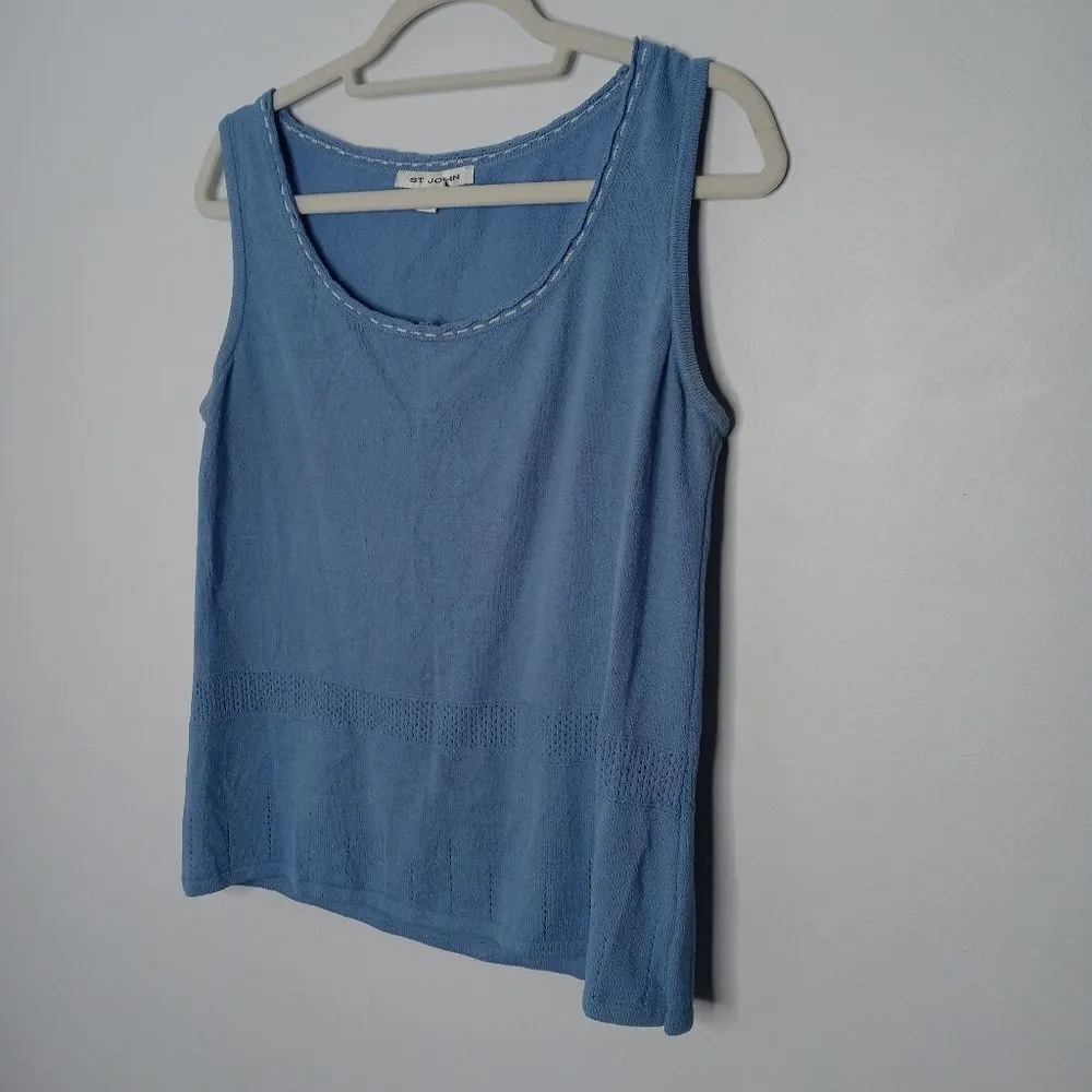 St. John blue tank top size medium - Image 2