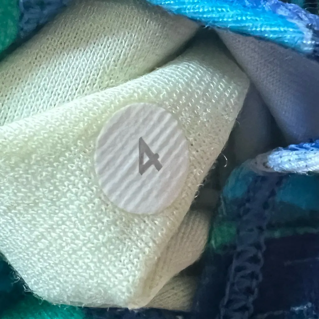 Lululemon Wunder Under Crop Hi-Rise Seven Wonders Multi Blue Green Leggings - Image 8