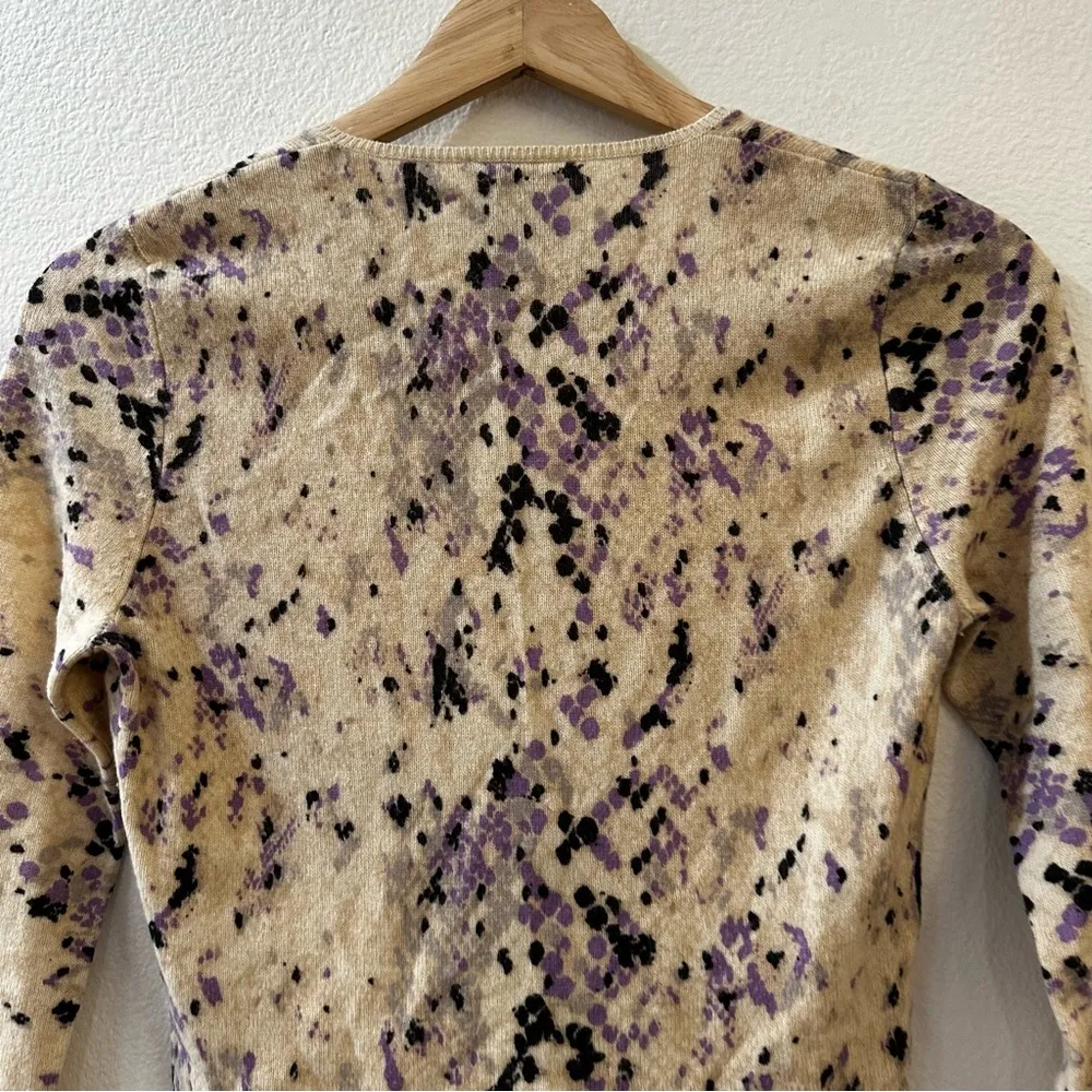 Tory Burch Women's V-Neck Speckled Lightweight Sweater Top Size XS - Image 6