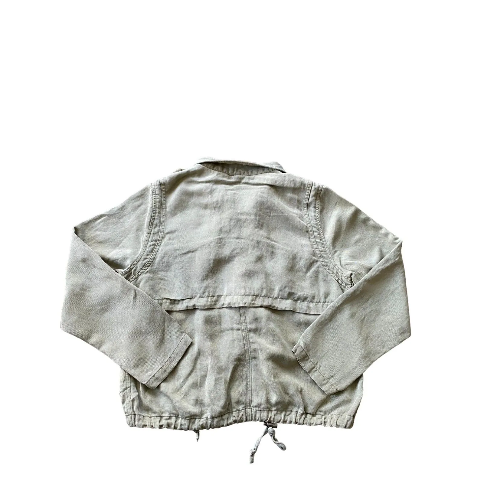 Rails Womens Collins Sage Green Utility Maverick‎ Linen Tencel Jacket Size Small - Image 4