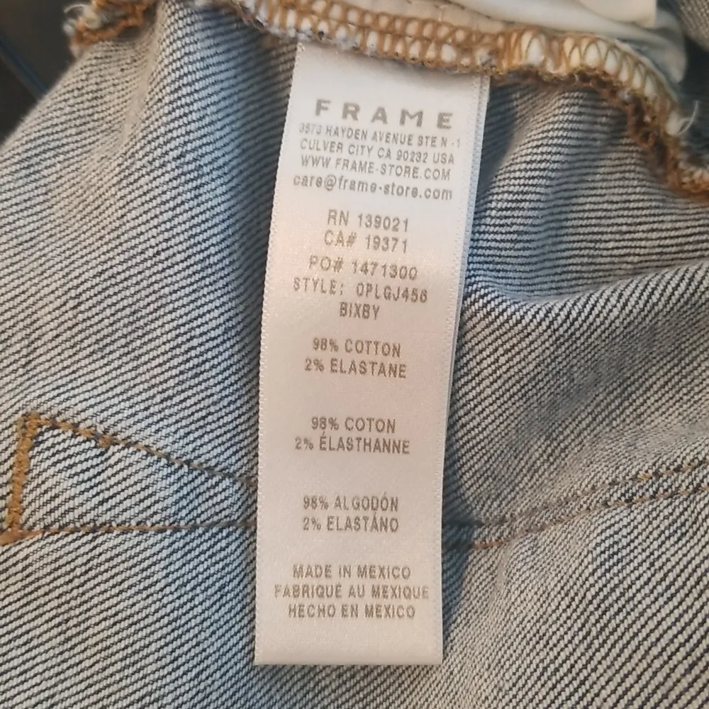 💕FRAME💕 Le Garcon Cuffed Crop Jeans ~ Bixby Blue 30 NWOT - Image 16