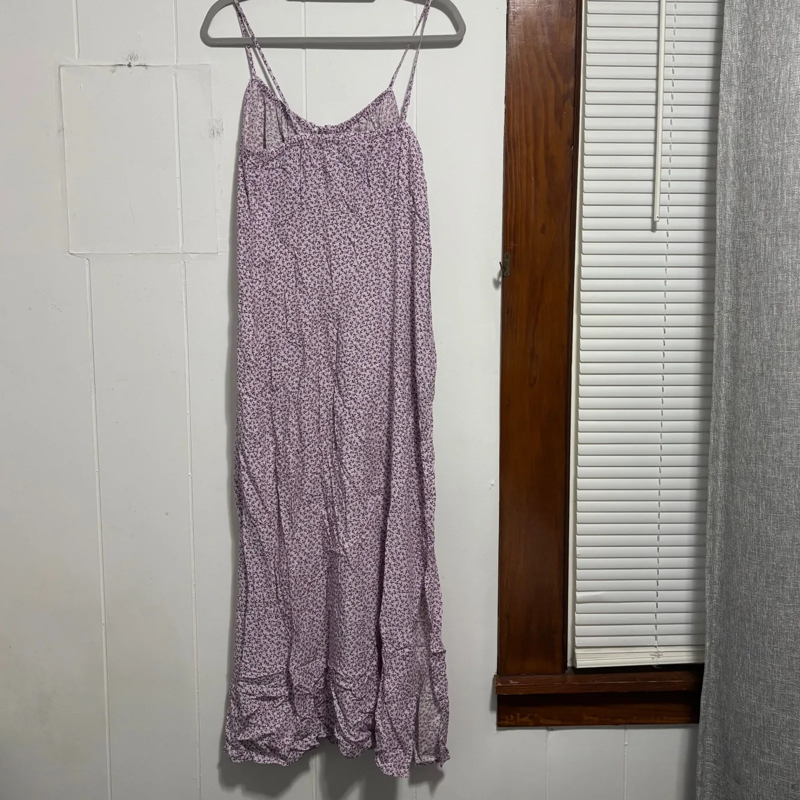 Old Navy Womens S Tall Purple Floral Print Cami Maxi Dress - Image 3