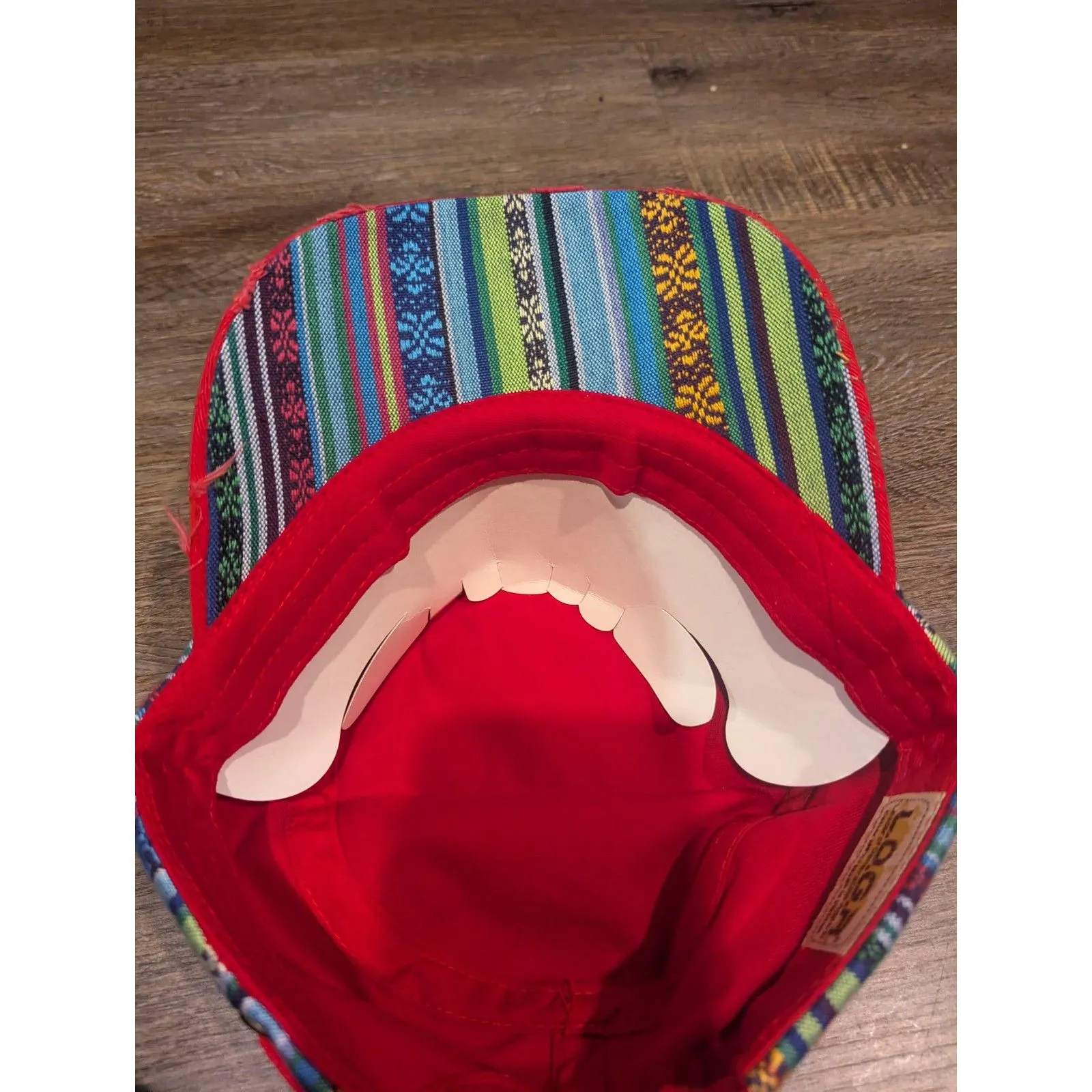 Unique Embroidered Red Cap by LOGA - Image 4