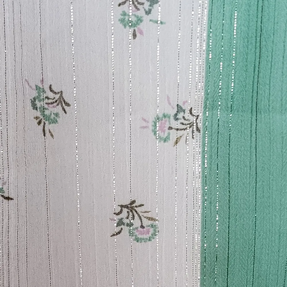 Anthropologie Daniel Rainn Kaya Green White Peasant Blouse Size Small - Image 3