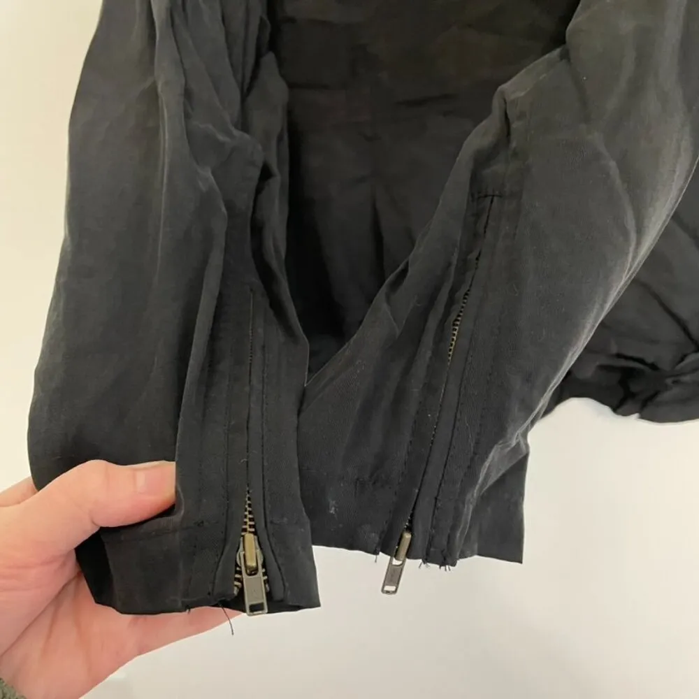 TORRID 4 Plus Size Black Peplum Jacket Solid Black Full Zip Lightweight Spring - Image 15