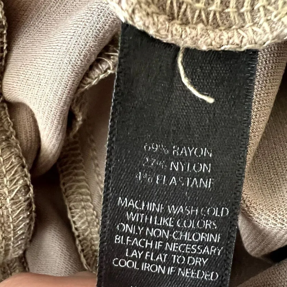 Betabrand Khaki Straight Leg Dress Pant Yoga Pants - Image 6