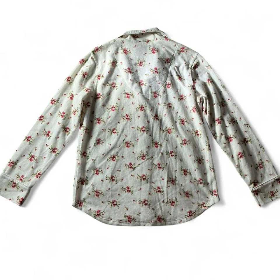 Lauren Ralph Lauren Floral Pajama Top‎ Long Sleeve Button Up Cottagecore - Image 2