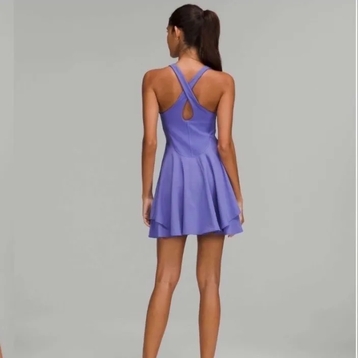 LULULEMON | Purple Racerback Sleeveless Athleisure Workout Tennis Dress, Size 8 - Image 2
