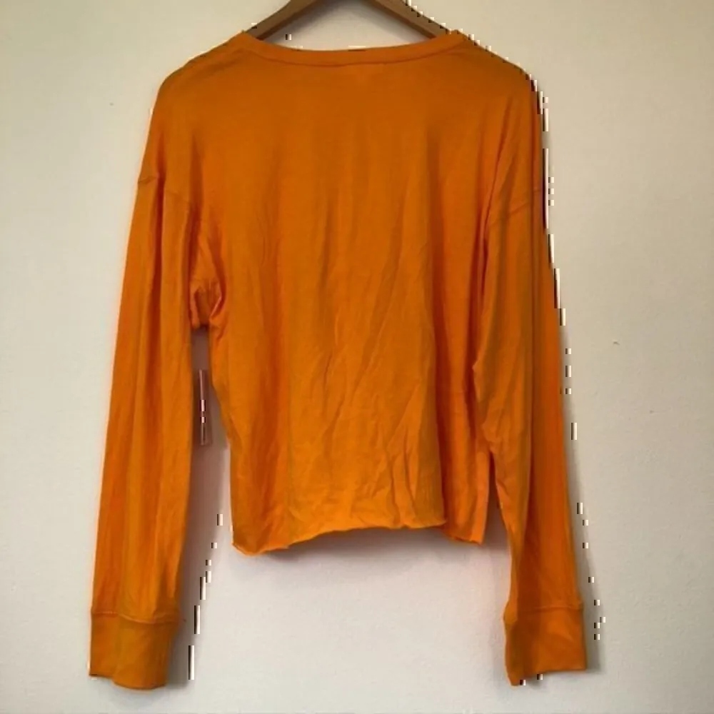 NEW NWT BP Great Day Graphic Tee Orange Long Sleeve Gay Queer LGBT JUNIORS Small - Image 8