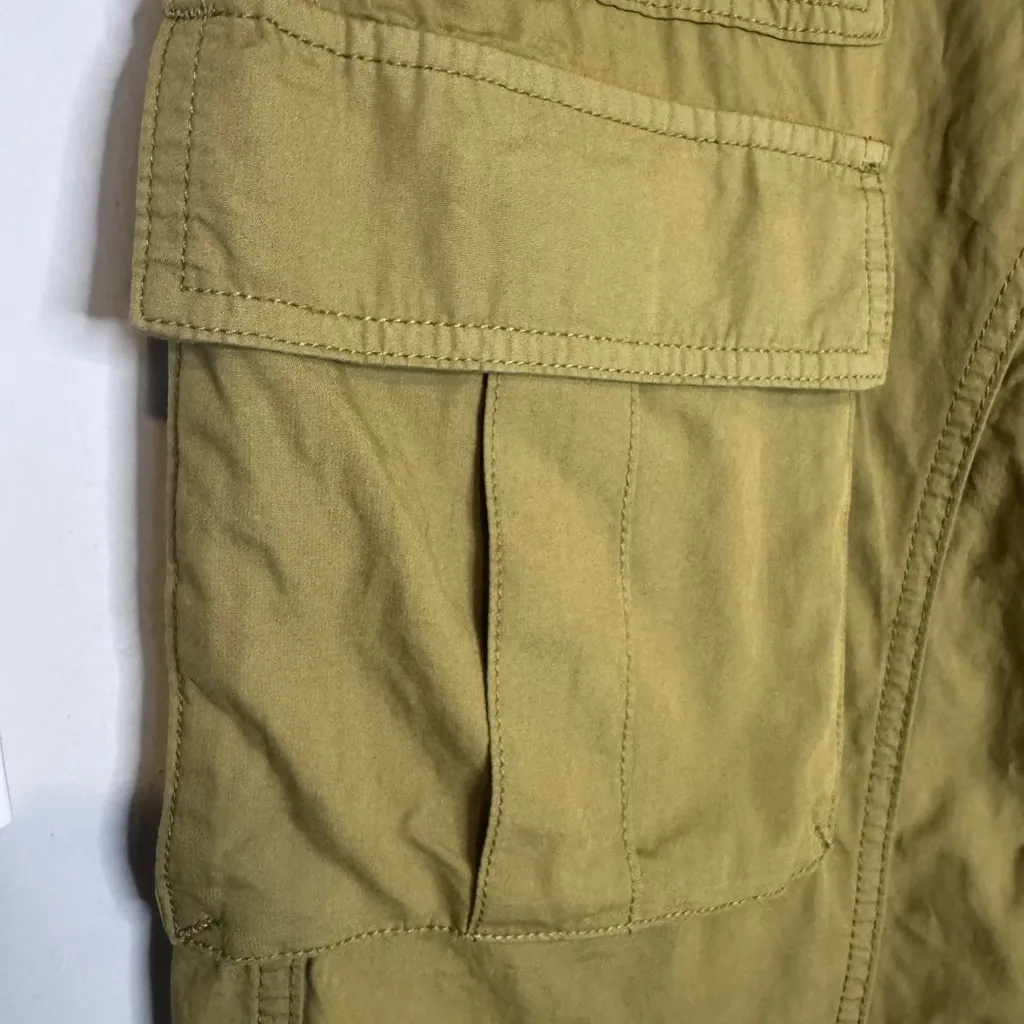 KUT Erika Olive Green Mid-Rise Utility Pant - Image 9