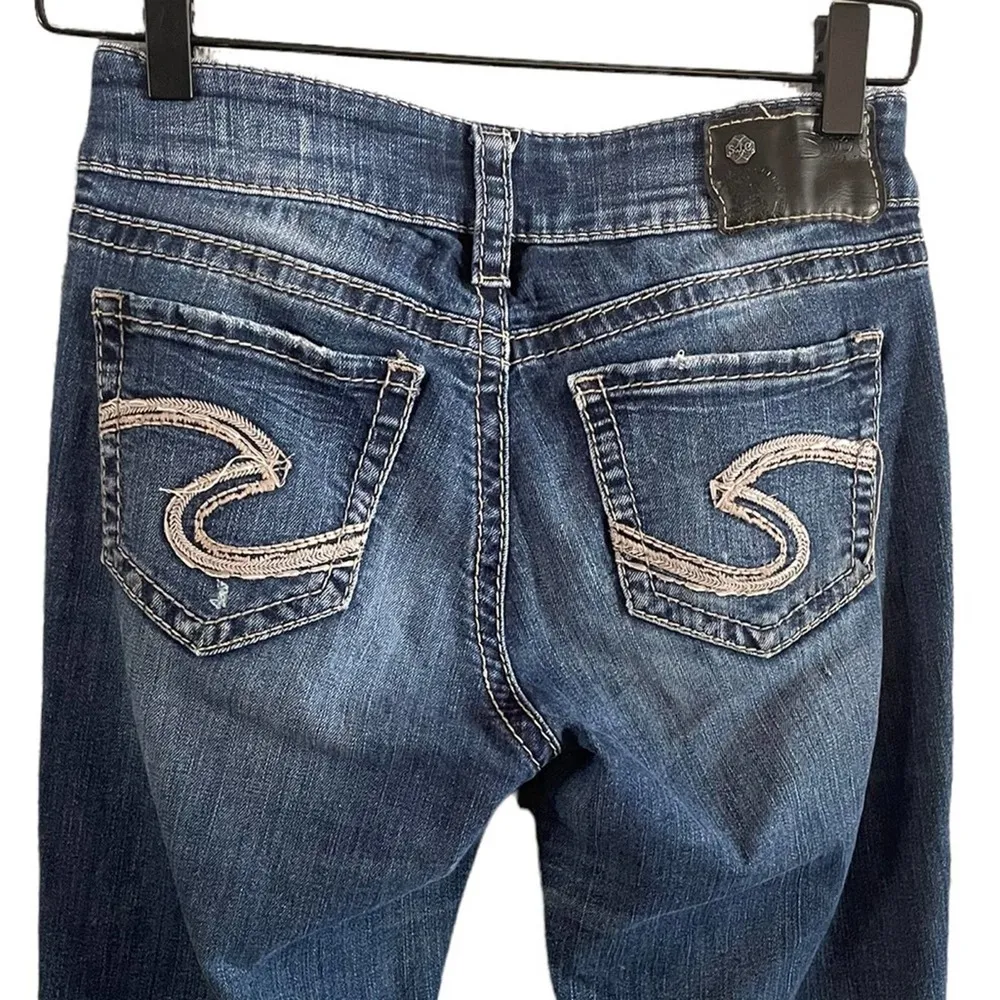 Silver Jeans Women’s Suki Mid Rise Slim Bootcut Jeans Size 25 - Image 5