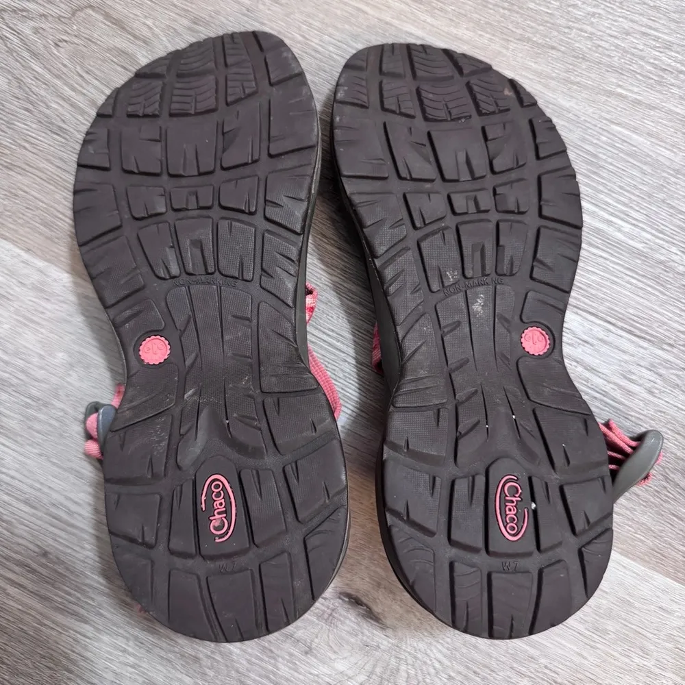 Chaco Eco Tread Z2 Sandals Outdoor Hiking Women’s 7 Peach Orange - Image 4