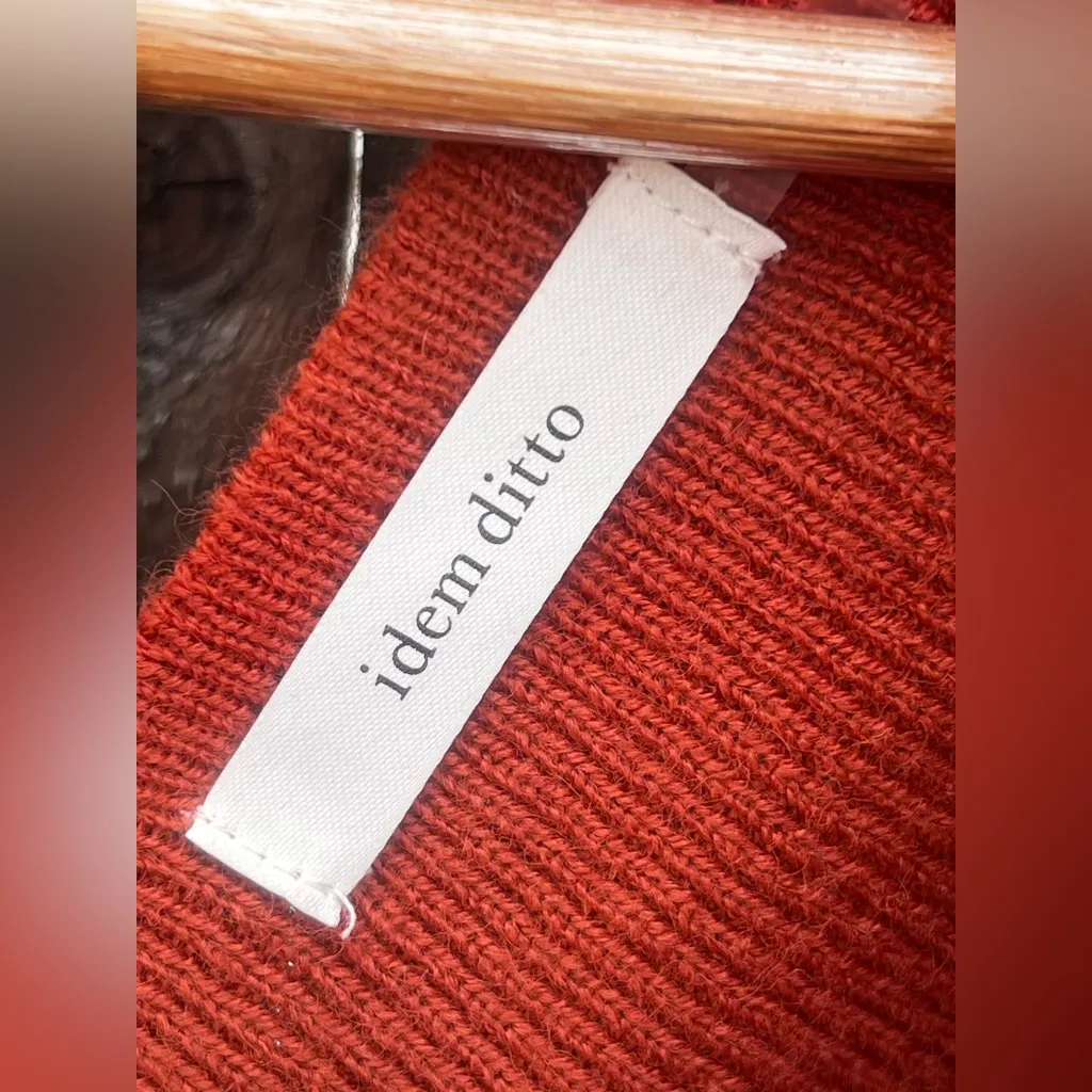 Idem ditto Rust Batwing Peplum Sweater - Image 9