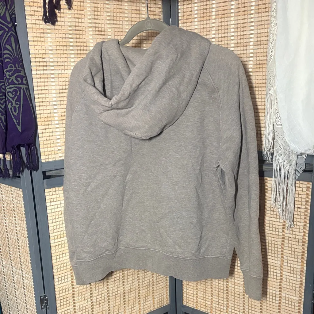 GAP Oatmeal Heather Zip-up Hoodie - Image 3
