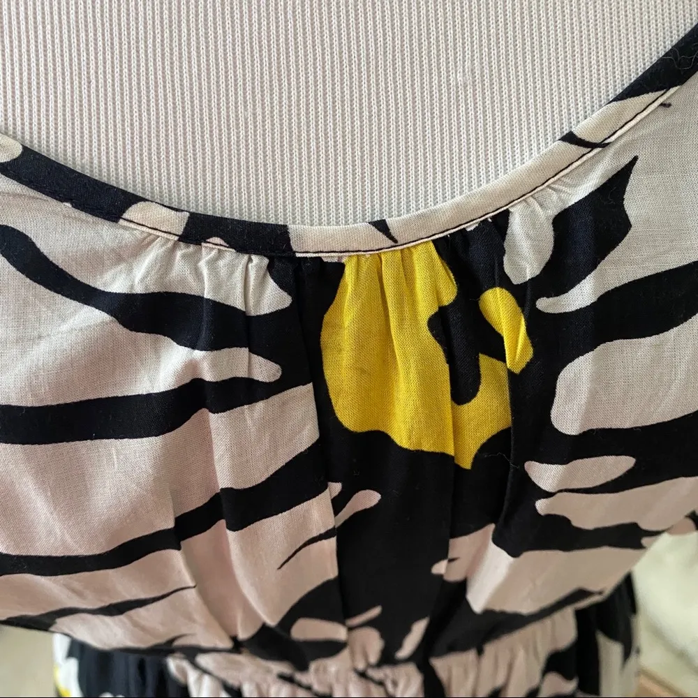 🌼Old Navy🌼Watercolor Daisy Black Strappy Dress - Image 7