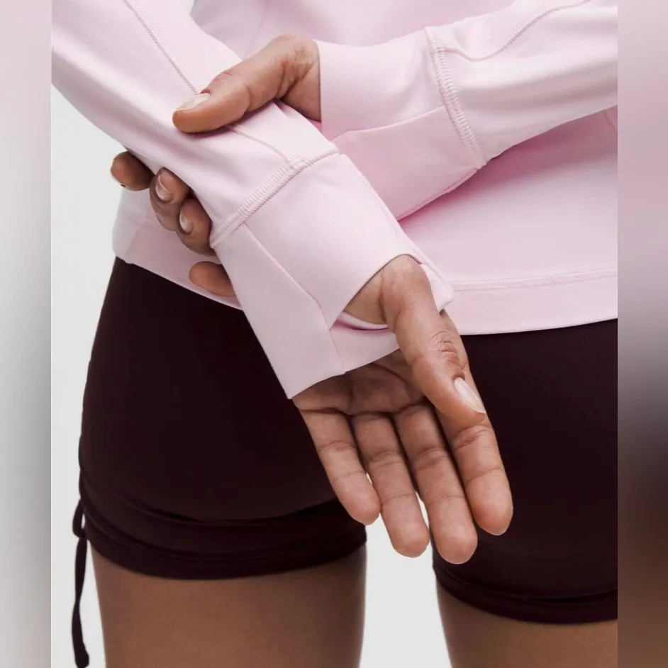 Lululemon NWT Define Nulu Full Zip Jacket Pink Organza Color Size 12 - Image 5