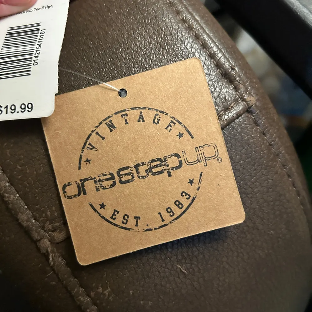 One Step Up Ribbed Tee - Women's 2X - Beige Notch Neck - Image 4